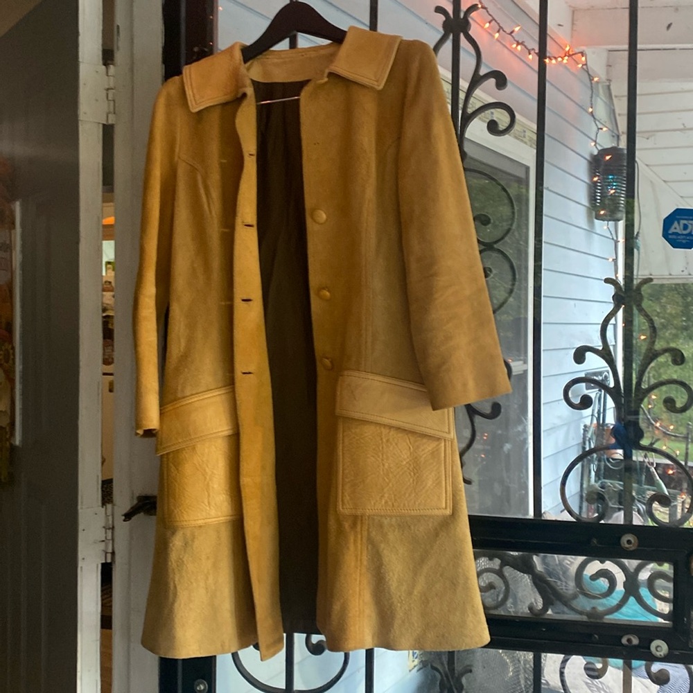 Leather coat